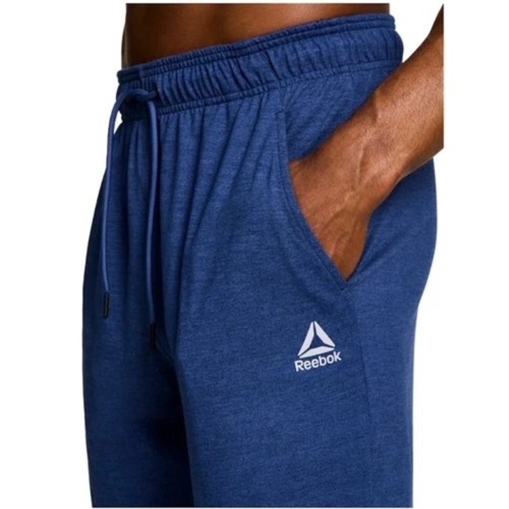 Reebok Mens Core Performance Shorts Dark Denim Heather Blue 9 Inseam Small